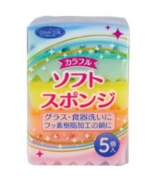 カラフルソフトスポンジ5個