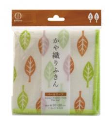 かや織りふきん　モダンリーフ
